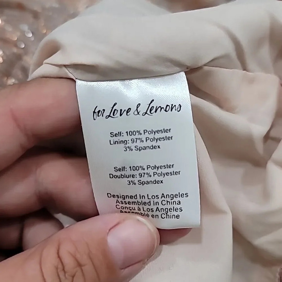 FOR Love & Lemons Ruffled Sequin-Embellished Minidress - Picture 9 of 13